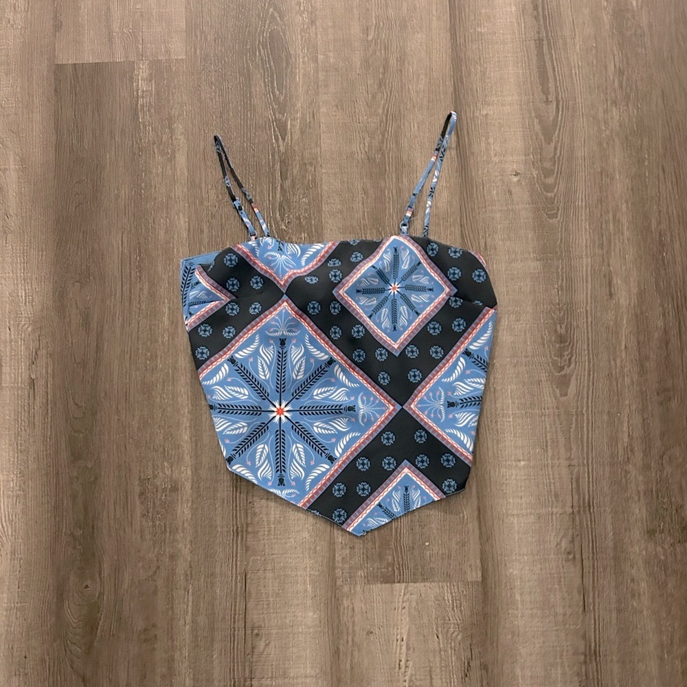 NWOT cotton-on chiffon wrap tieback cami